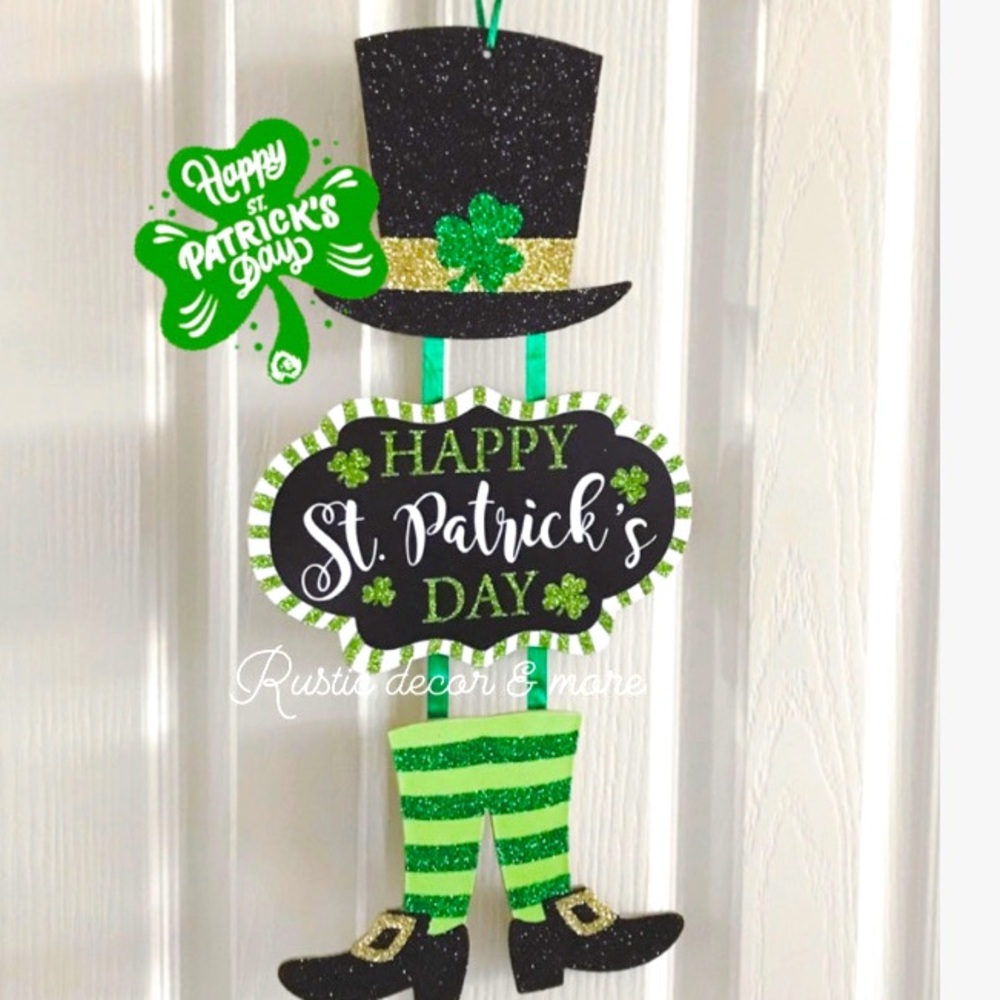 ☘️ St. Patrick's Day Irish Leprechaun Hanging Sign